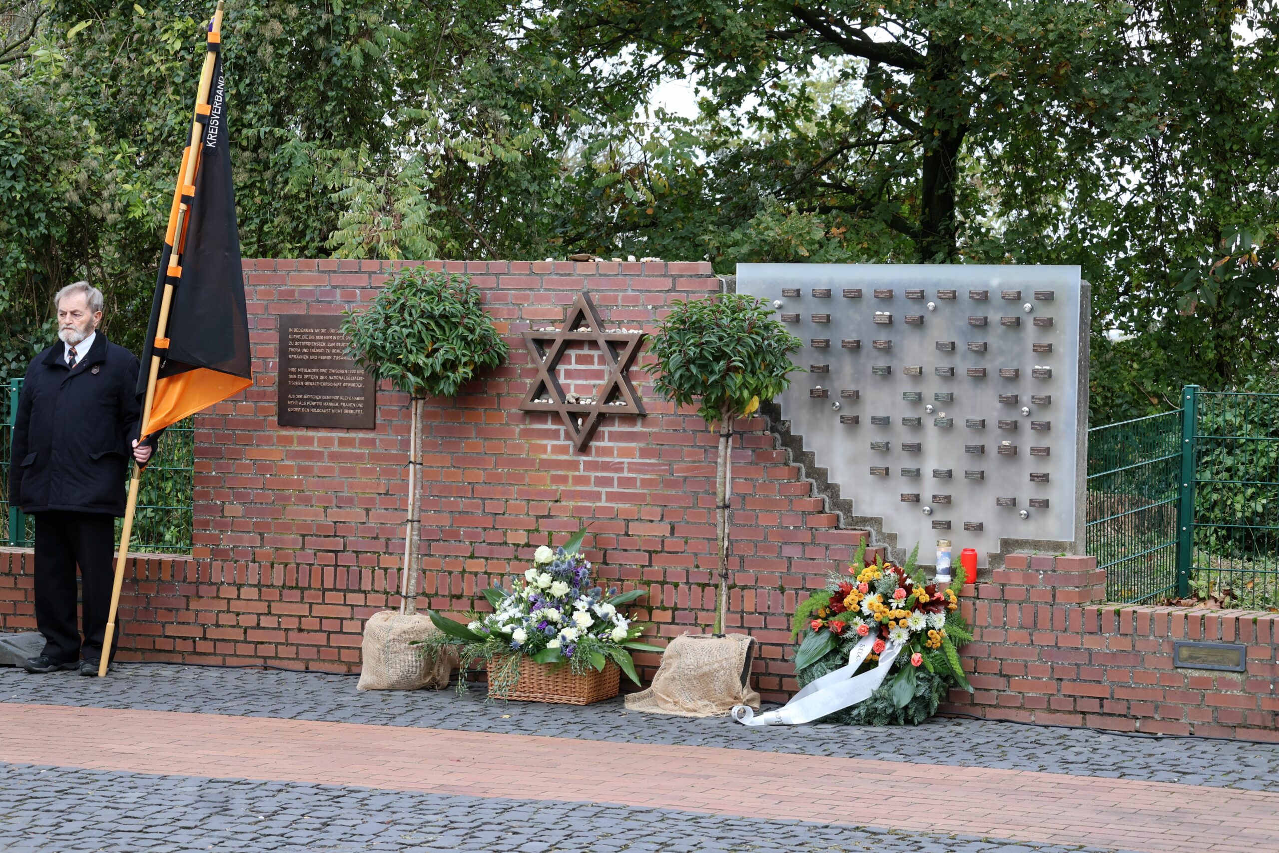 Gedenken am ehemaligen Platz der Synagoge in Kleve